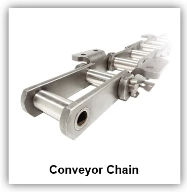 Explore our comprehensive selection of conveyor chains, meticulously engineered for diverse agricultural and industrial requirements. These high-quality chains are built to deliver reliable performance in conveying applications, ensuring seamless material handling in agricultural processes, manufacturing facilities, and various industrial settings, guaranteeing efficiency and durability.